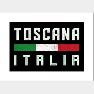 Toscana Italia / Italian Region Typography Design Posters and Art